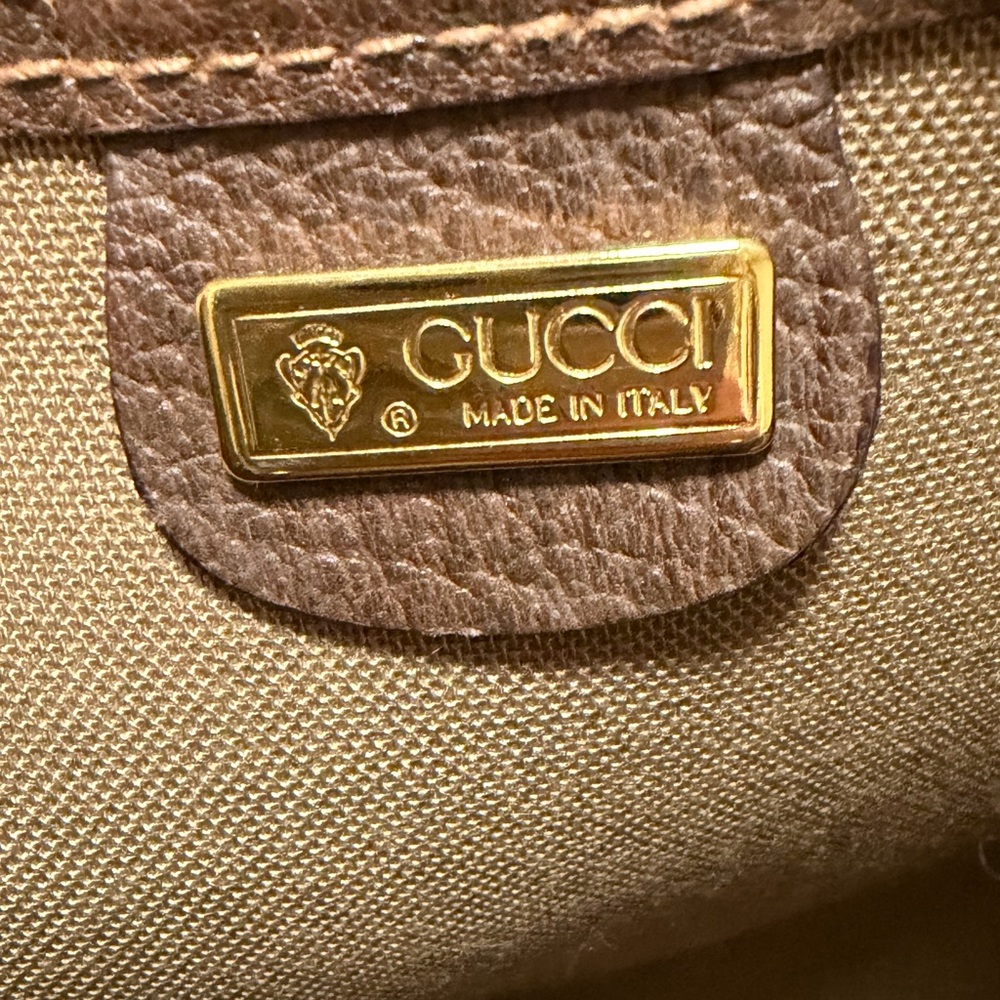 Gucci GG Plus Monogram Canvas Sherry Web Tote - Picture 9 of 10